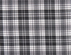 TARTAN BLANCO Y NEGRO CON ELASTANO