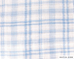 KATIA DOBLE GASA TARTAN CIELO
