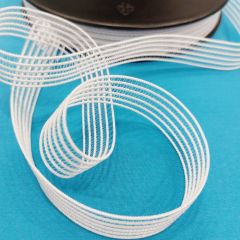 GOMA ELASTICA FRUNCIR 19MM BLANCO
