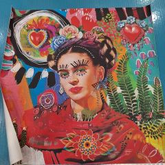 PANEL POLIPIEL FRIDA 44x44 cm