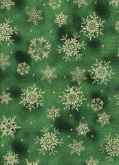 NAVIDAD COPOS DORADOS FONDO VERDE