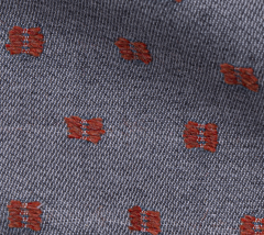 TROZO VIELLA PLUMETI  GRIS / NARANJA 100cm
