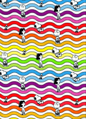 SNOOPY ONDAS DE COLORES