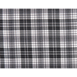 TARTAN BLANCO Y NEGRO CON ELASTANO