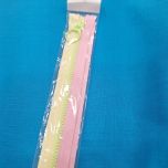 CREMALLERA AMARILLA Y ROSA 55CM