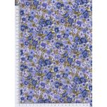 ALGODON FLORES LAVANDA Y AZUL