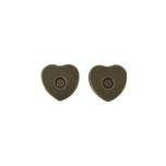 CIERRE MAGNETICO CORAZON BRONCE