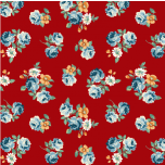 ROSAS FONDO ROJO 