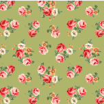 ROSAS FONDO VERDE 