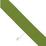 TROZO CINTA RIGIDA ALGODON VERDE OLIVA 30mm 80cm