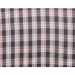 GABARDINA CUADROS TARTAN GRIS CRUDO Y ROJO