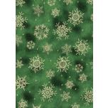 NAVIDAD COPOS DORADOS FONDO VERDE
